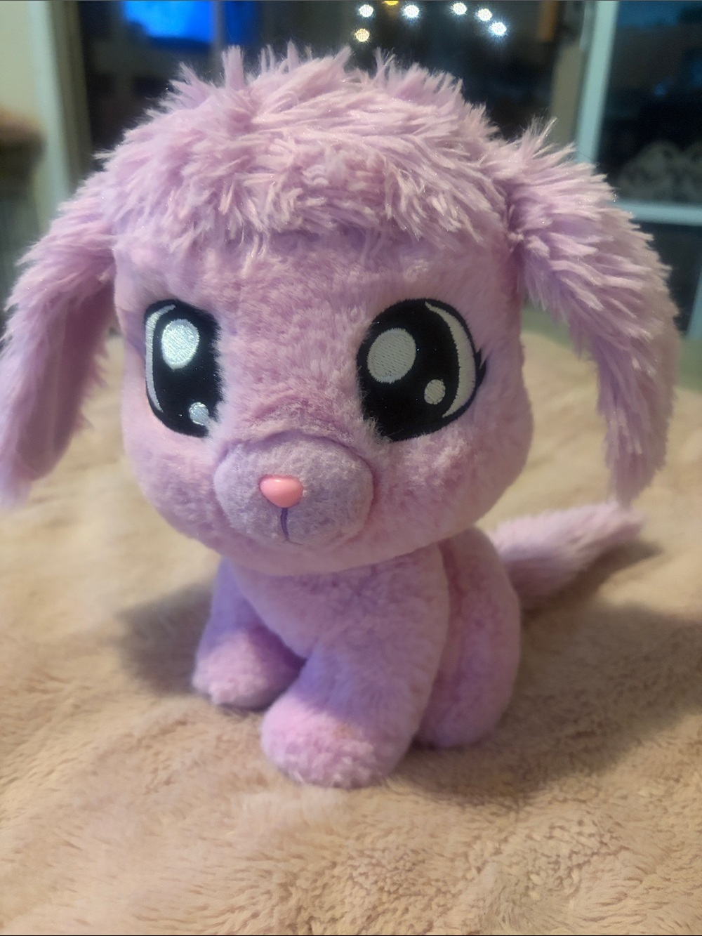 Cute Lavender Plush Small Pet Toy - Soft Purple Cuddly Companion